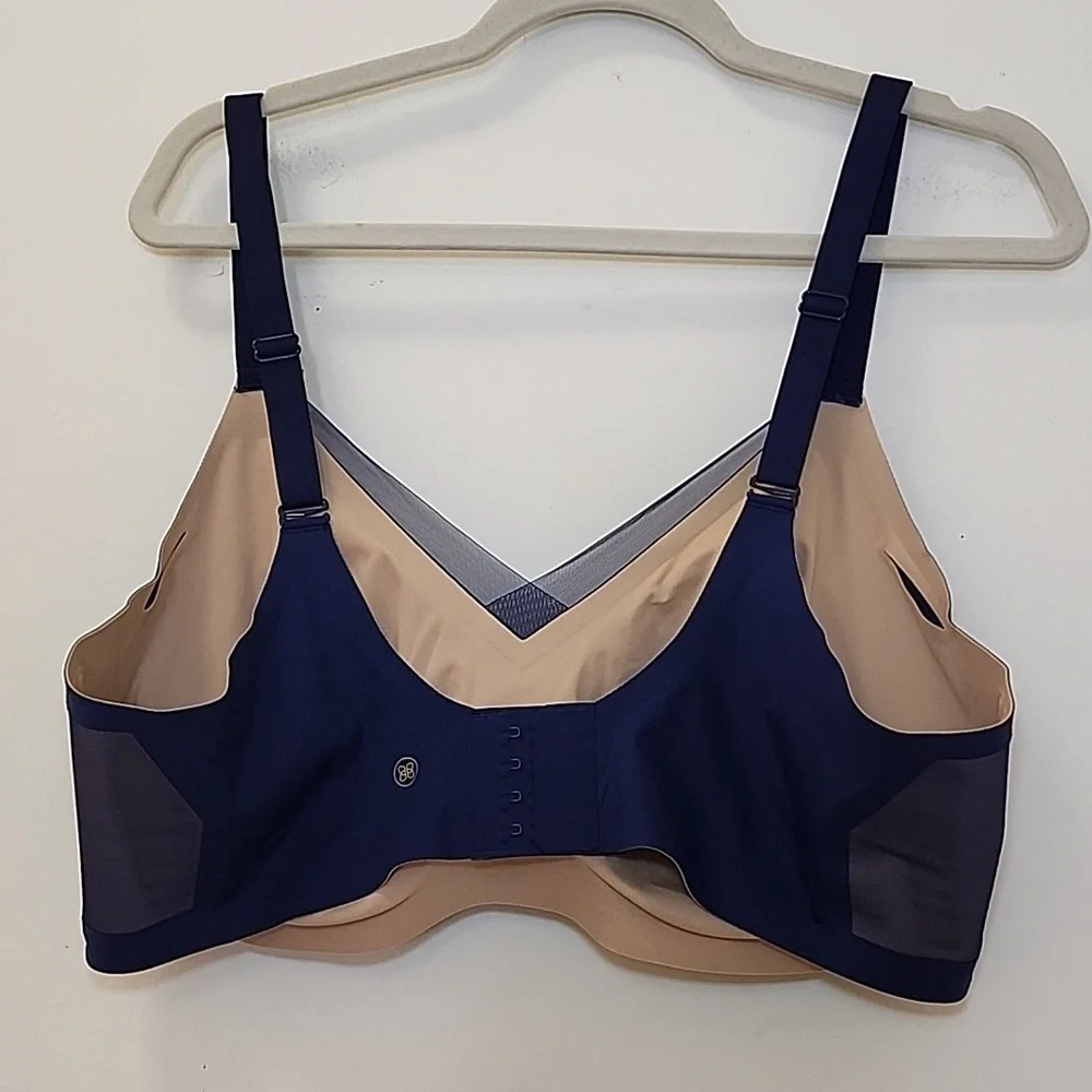 Honeylove Liftwear Crossover Bra Blue Navy  Size 3X - Picture 8 of 16